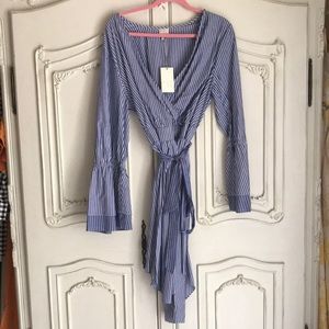 $11 flash sale (24 hr) Blue & white pin stripe dress by a new day XXL